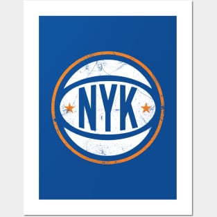 NYK Retro Ball - Blue Posters and Art